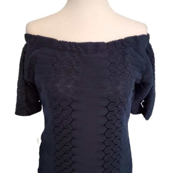NWT Ralph Lauren Navy Blue Knitt Like Dress - Picture 2 of 4